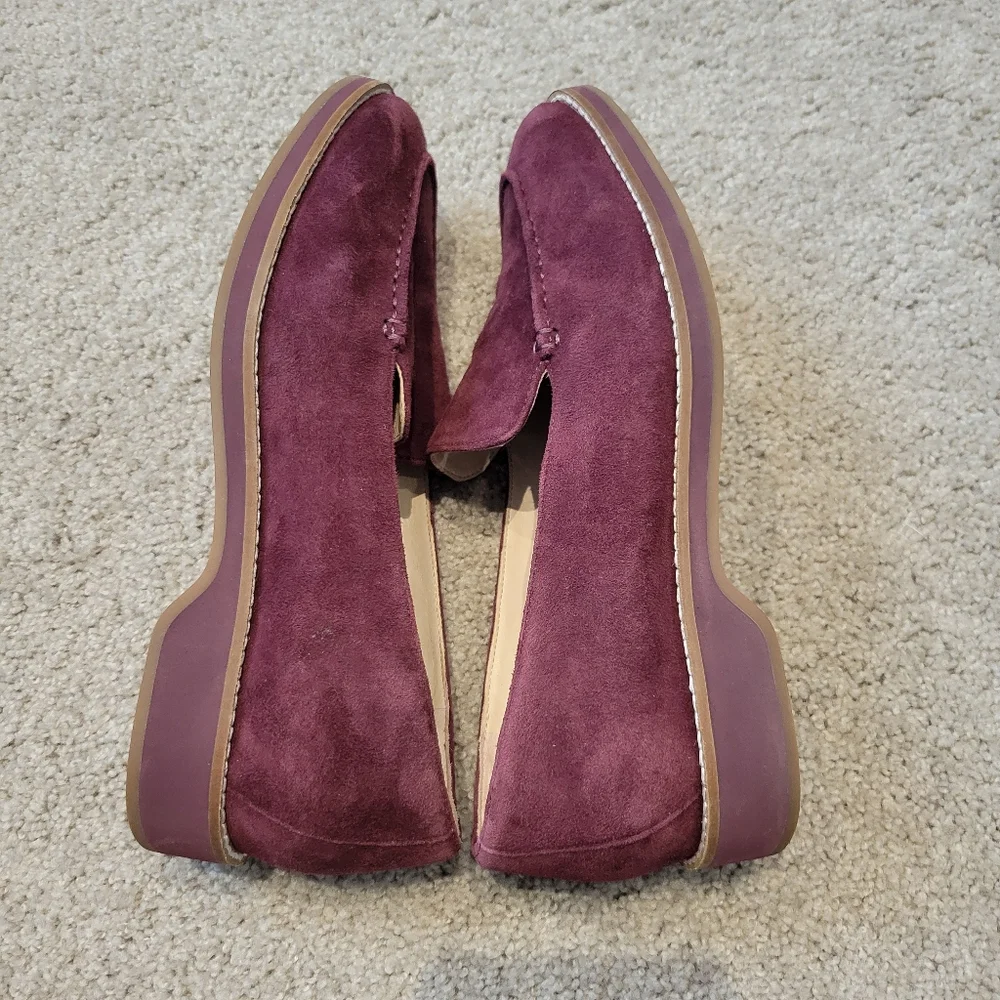 Cole Haan Go-To Wine Red Suede Leather Loafer